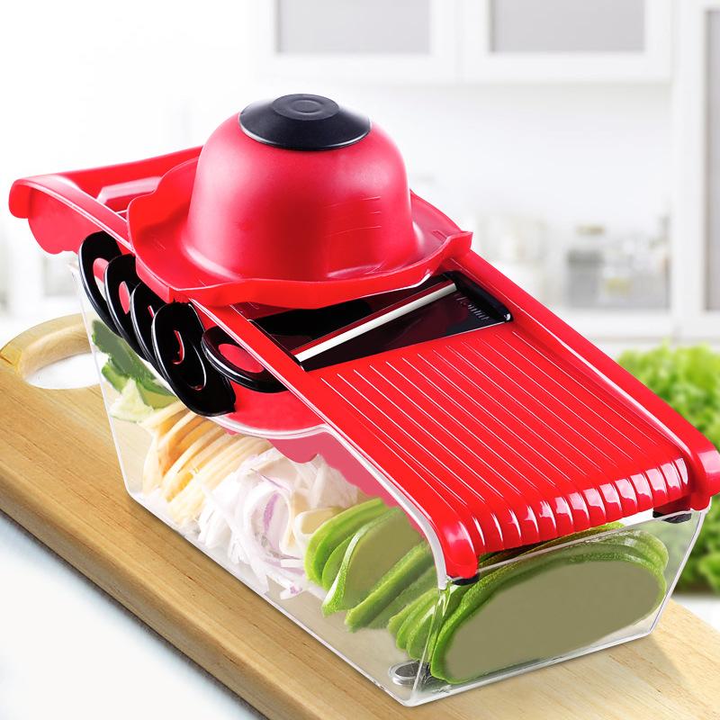 Christmas party mandolin slicer vegetable knife and tool stainless steel blade kitchen fruit manual potato peeler carrot shredder