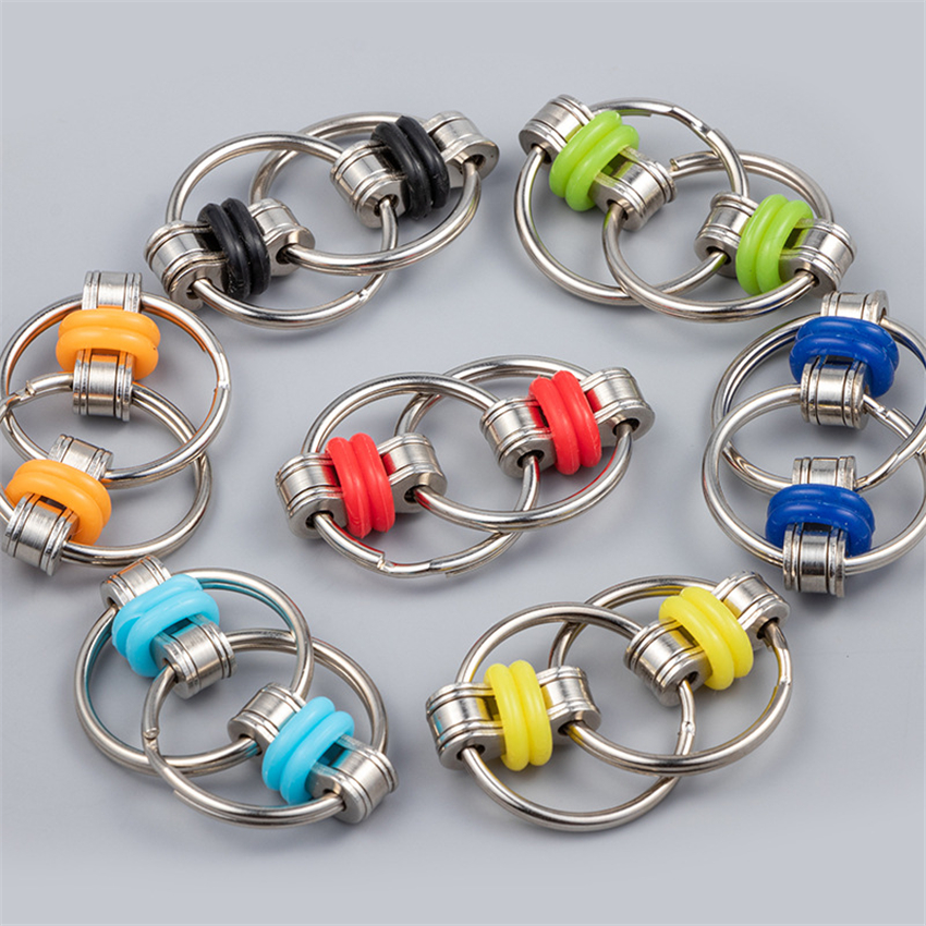 Metal Stress Relief Toys Set Roller Chain Key Flippy Chain Novelty Bike Chain Fidget Toys for Pressure Relief Classroom Office School
Metal Stress Relief Toys Set Roller Chain Key Flippy Chain Novelty Bike Chain Fidget Toys for Pressure Relief Classroom Office School