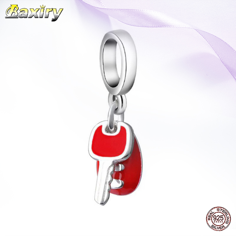 Red Enamel Beads 925 Sterling Silver DIY Key Pendant Fit Women Charms Silver 925 Original 2020 Bracelet Beads For Jewelry Making Q0531
Red Enamel Beads 925 Sterling Silver DIY Key Pendant Fit Women Charms Silver 925 Original 2020 Bracelet Beads For Jewelry Making Q0531