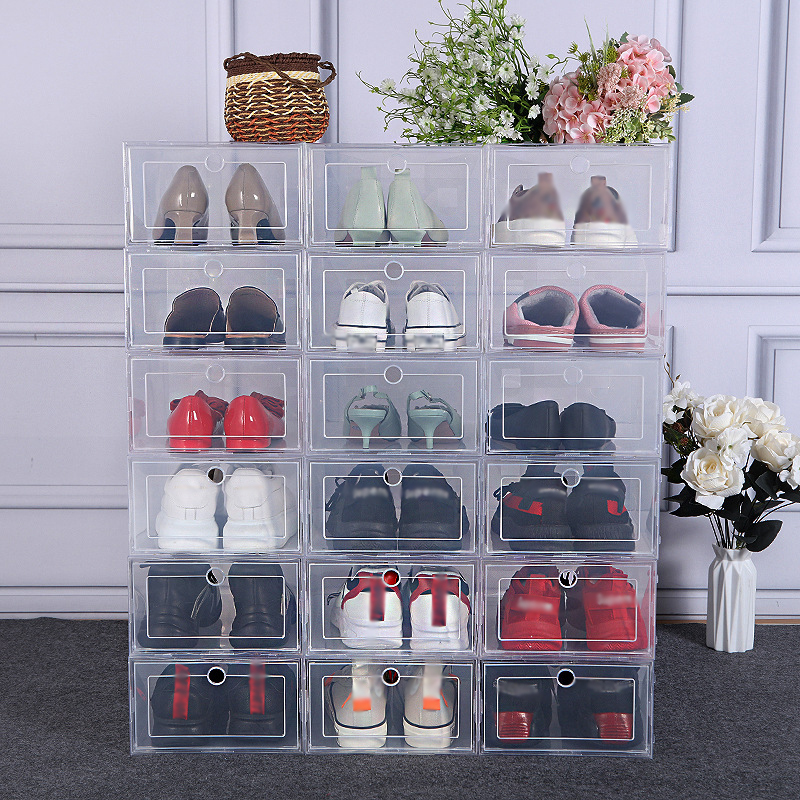 6pcs Plastic Box Storage Transparent Shoes Box Organizer Drawer Modern Organizer Boxes Container Shoes For Storing Boxes Storage 210309, Sky blue
6pcs Plastic Box Storage Transparent Shoes Box Organizer Drawer Modern Organizer Boxes Container Shoes For Storing Boxes Storage 210309, Sky blue