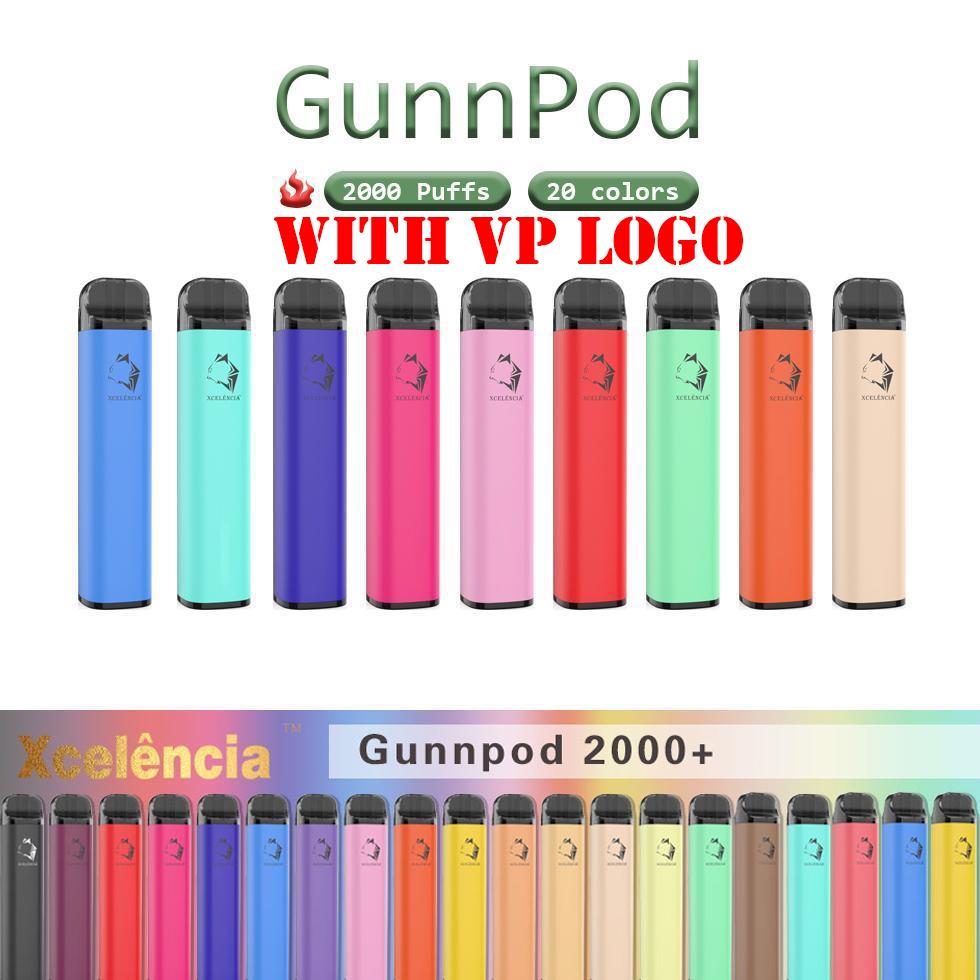 Gunnpod Disposable with VP logo Electronic Cigarette 20 colors 8ml Pod Cartridge 2000 Puffs wholesale vape super Dual puff gunpod
Gunnpod Disposable with VP logo Electronic Cigarette 20 colors 8ml Pod Cartridge 2000 Puffs wholesale vape super Dual puff gunpod