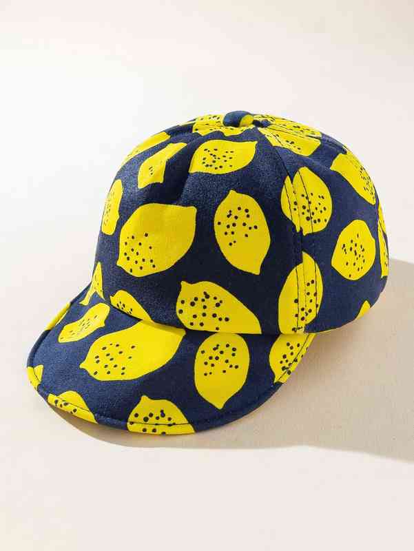 Baby Lemon Print Baseball Cap SHE