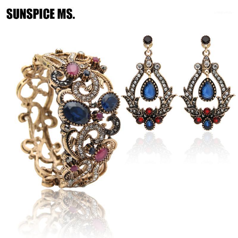 Earrings & Necklace Vintage Bangle Antique Resin Women Bracelet Cuff Long Dangle Earring Turkish Bridal Flower Jewelry Sets, Silver
Earrings & Necklace Vintage Bangle Antique Resin Women Bracelet Cuff Long Dangle Earring Turkish Bridal Flower Jewelry Sets, Silver