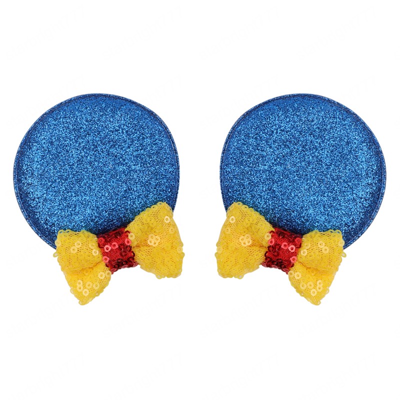 Cute Mouse Ears Clips Kids Sequin Bow Barrettes For Girls Hairpins Chridren Festival Party Hair Accessories