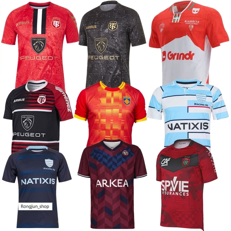2021 2022 BIARRITZ Toulouse Racing 92 rugby jersey 21 22 Stade Toulousain Rctoulon Union Bordeaux Begles home away Perpignan Ernest Wallon, Black;gray 
2021 2022 BIARRITZ Toulouse Racing 92 rugby jersey 21 22 Stade Toulousain Rctoulon Union Bordeaux Begles home away Perpignan Ernest Wallon, Black;gray