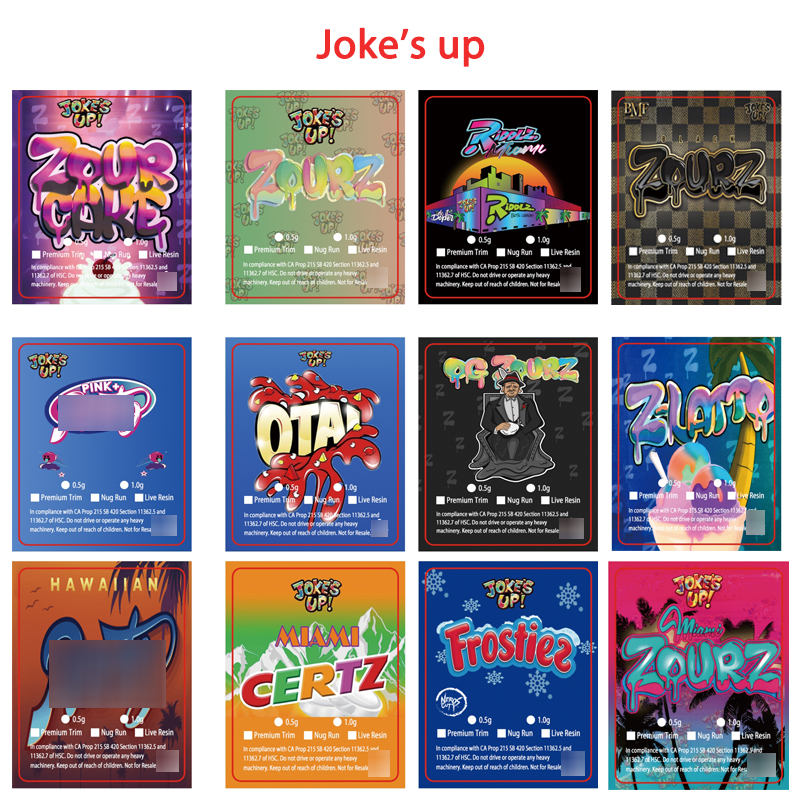 47 Types Stickers for Wax concentrate shatter case packaging In stock COOKIES SF JOKES UP series 3.5*4.5cm labels Welcome Custom Label
47 Types Stickers for Wax concentrate shatter case packaging In stock COOKIES SF JOKES UP series 3.5*4.5cm labels Welcome Custom Label