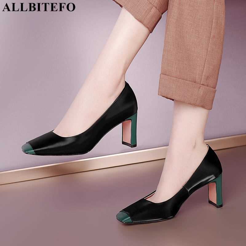 ALLBITEFO Size 34-41 Mixed Colors Soft Genuine Leather High Heel Shoes Fashion comfortable Women Heels Shoes Work High Heels 210611, As picture
ALLBITEFO Size 34-41 Mixed Colors Soft Genuine Leather High Heel Shoes Fashion comfortable Women Heels Shoes Work High Heels 210611, As picture