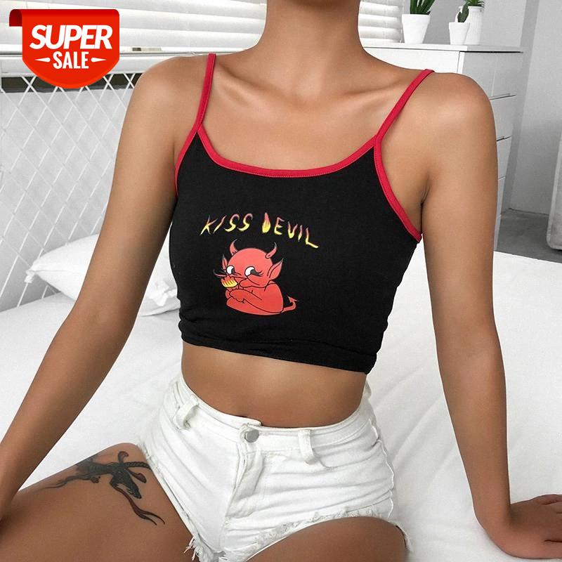 Fashion Women Summer Backless Slim Camisole Top Streetwear Tops Ladies Sexy Demon Print Spaghetti straps Patchwork Crop Top #Sr2c, White
Fashion Women Summer Backless Slim Camisole Top Streetwear Tops Ladies Sexy Demon Print Spaghetti straps Patchwork Crop Top #Sr2c, White