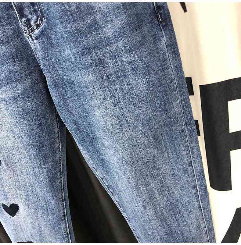 Women Denim Harem Pants Loose Casual Korean Mom Jean Boyfriend Jeans For Women mid Waist Plus Size 211112