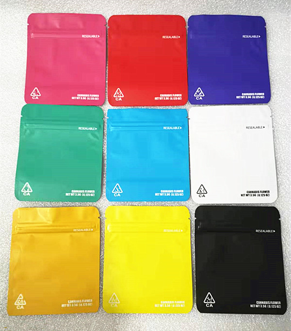 3.5g colored blank mylar bag unprinted 9 colors flower packaging zipper pouch plastic 1000pcs start to custom print logo
3.5g colored blank mylar bag unprinted 9 colors flower packaging zipper pouch plastic 1000pcs start to custom print logo