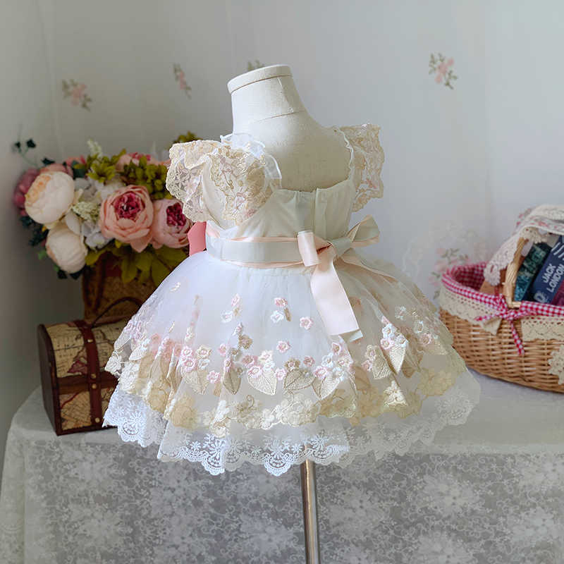 Spanish Girls Royal Dress Baby Birthday Party Dresses Kids Toddler Girl Lolita Princess Ball Gown Infant Boutique Clothing 210615