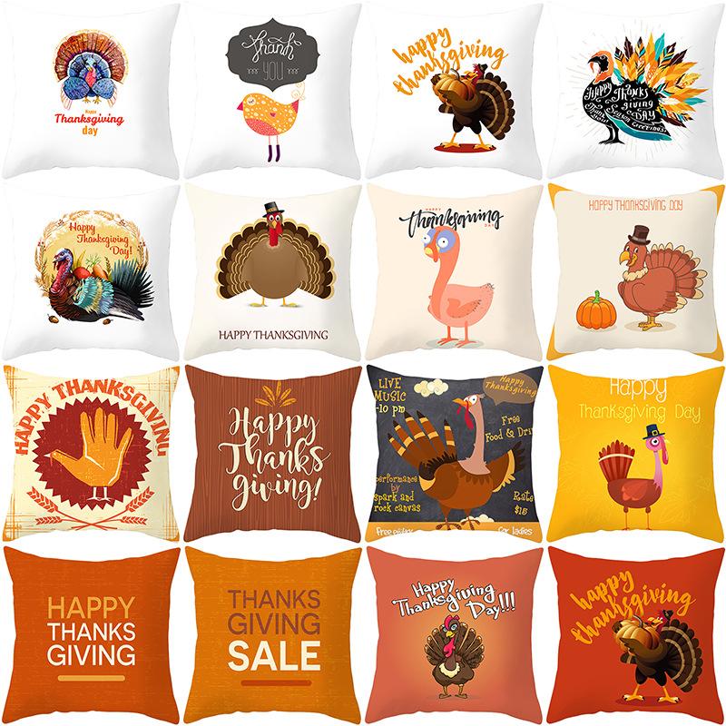 Cushion/Decorative Pillow Thanksgiving Turkey Peach Skin Case Nordic Sofa Cushion Cover Household Products, Tpr207-8
Cushion/Decorative Pillow Thanksgiving Turkey Peach Skin Case Nordic Sofa Cushion Cover Household Products, Tpr207-8