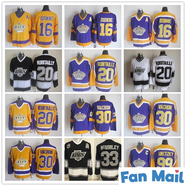 Vintage Los Angeles Kings 16 Marcel Dionne Hockey Jerseys CCM Mens 20 Luc Robitaille 30 Rogatien Vachon 33 Martin McSorley Jersey, Black;red
Vintage Los Angeles Kings 16 Marcel Dionne Hockey Jerseys CCM Mens 20 Luc Robitaille 30 Rogatien Vachon 33 Martin McSorley Jersey, Black;red