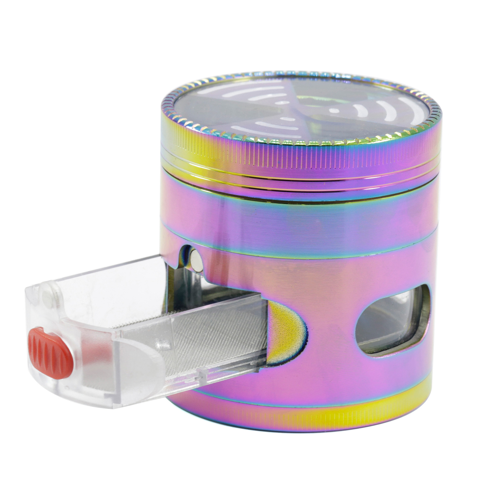 Smoking Grinders Accessories Tools Rainbow Color 63mm 4 Parts Zinc Alloy WITH DRAWER Windows Signal Shape Teeth Tobacco Crusher Herb Grinder Slicer
Smoking Grinders Accessories Tools Rainbow Color 63mm 4 Parts Zinc Alloy WITH DRAWER Windows Signal Shape Teeth Tobacco Crusher Herb Grinder Slicer