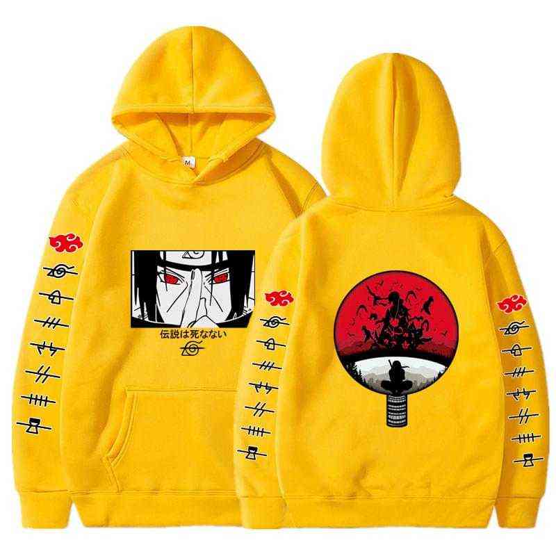Itachi Hoodie Anime Sweatshirt Uzumaki Akatsuki Sakura Kakashi Sasuke Hinata Hyuga Harajuku Sweatshirts Men Women Clothes Y1109