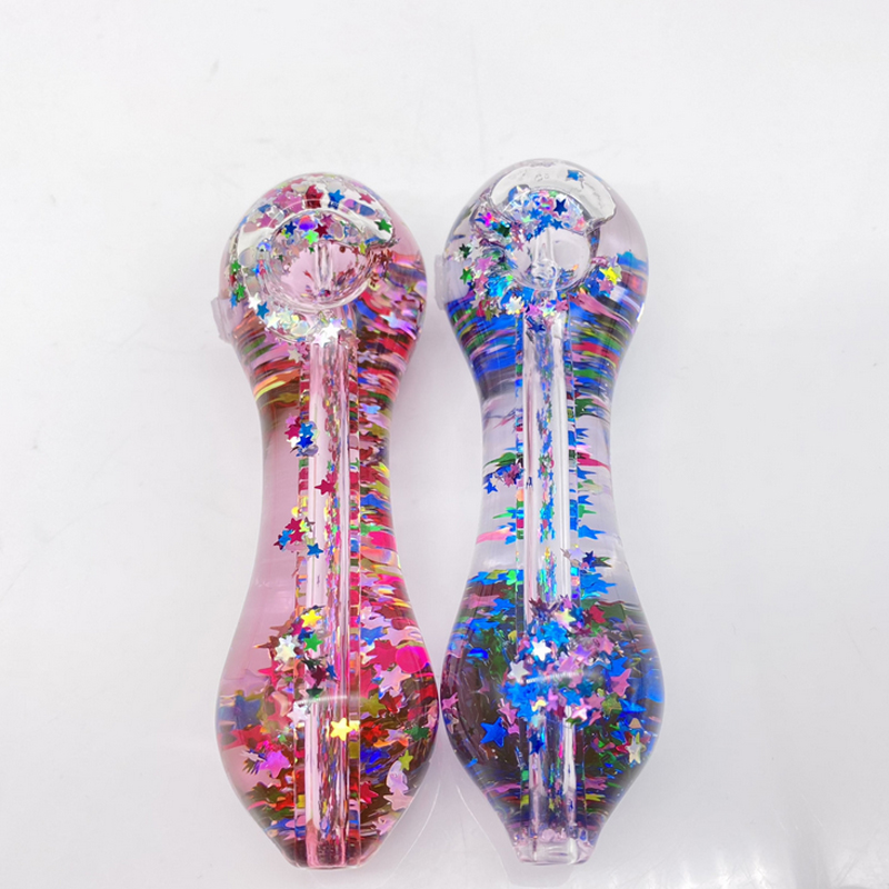 5" Freezable Glycerin Pipe bong Smoking Pipe