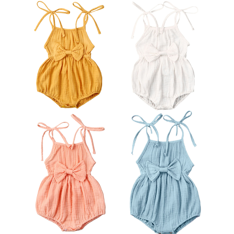 Summer Clothing Newborn Clothes Srap Romper Girls Cotton Linen Solid Jumpsuit Baby Girl Bowknot Outfits Set Soft Kids Rompers, Yellow
Summer Clothing Newborn Clothes Srap Romper Girls Cotton Linen Solid Jumpsuit Baby Girl Bowknot Outfits Set Soft Kids Rompers, Yellow