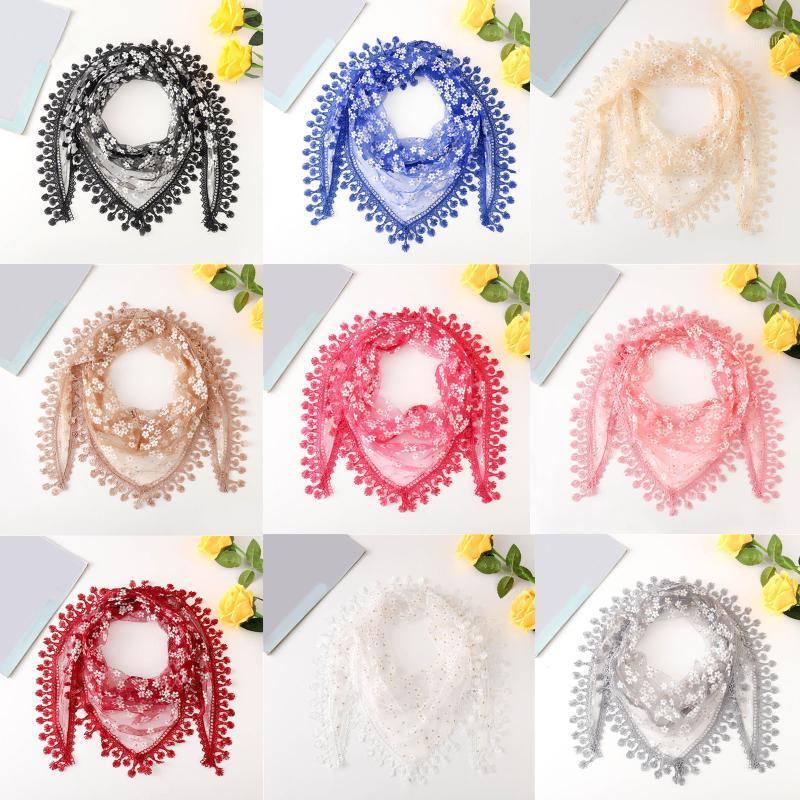 1pc Fashion Female Women Shawls And Scarves Autumn Silk Flower Lace Triangle Muffles Scarf Accessory, Blue;gray
1pc Fashion Female Women Shawls And Scarves Autumn Silk Flower Lace Triangle Muffles Scarf Accessory, Blue;gray