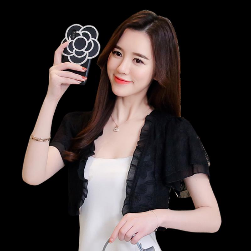 Women' Jackets Women Summer Short Sleeve Shrug Lace Chiffon Bridal Cape Jacket Elegant Wraps Beach Shawl Bolero Plus Sun Protection Clothin, Black
Women' Jackets Women Summer Short Sleeve Shrug Lace Chiffon Bridal Cape Jacket Elegant Wraps Beach Shawl Bolero Plus Sun Protection Clothin, Black