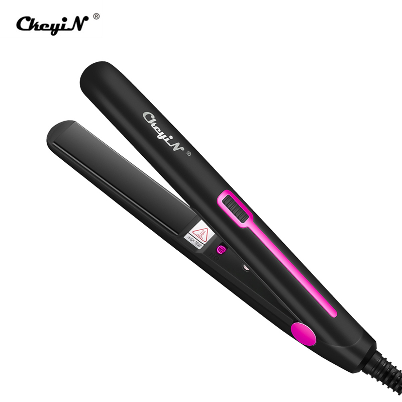 

CkeyiN 2 in 1 Portable Hair Flat Iron Hair Straightener Curler Curling Wand Fast Heating Corrugated Waver Perm Stick Styling