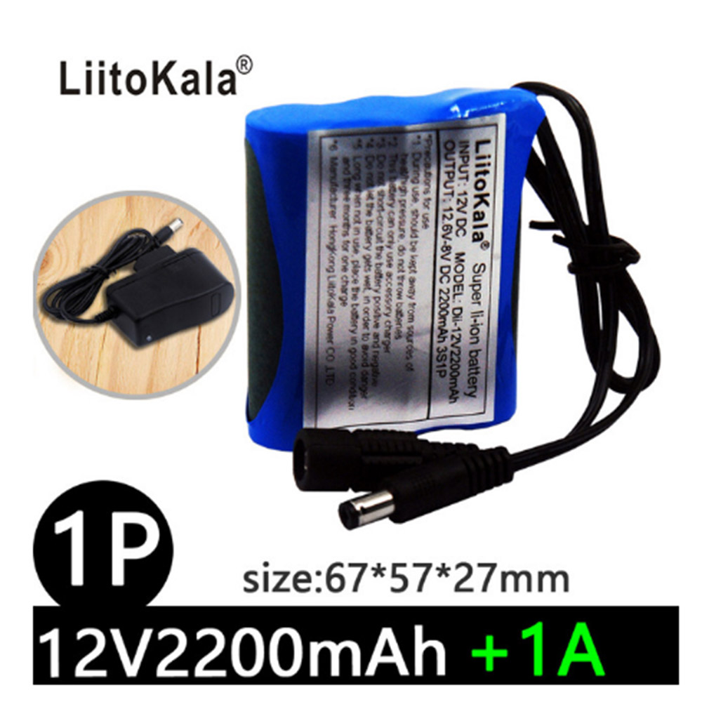 2021 LiitoKala 12V 2200mah 3000mah 3500mah 5600mah battery Rechargeable Lithium Ion battery pack capacity DC 12.6v CCTV Cam Monitor
2021 LiitoKala 12V 2200mah 3000mah 3500mah 5600mah battery Rechargeable Lithium Ion battery pack capacity DC 12.6v CCTV Cam Monitor