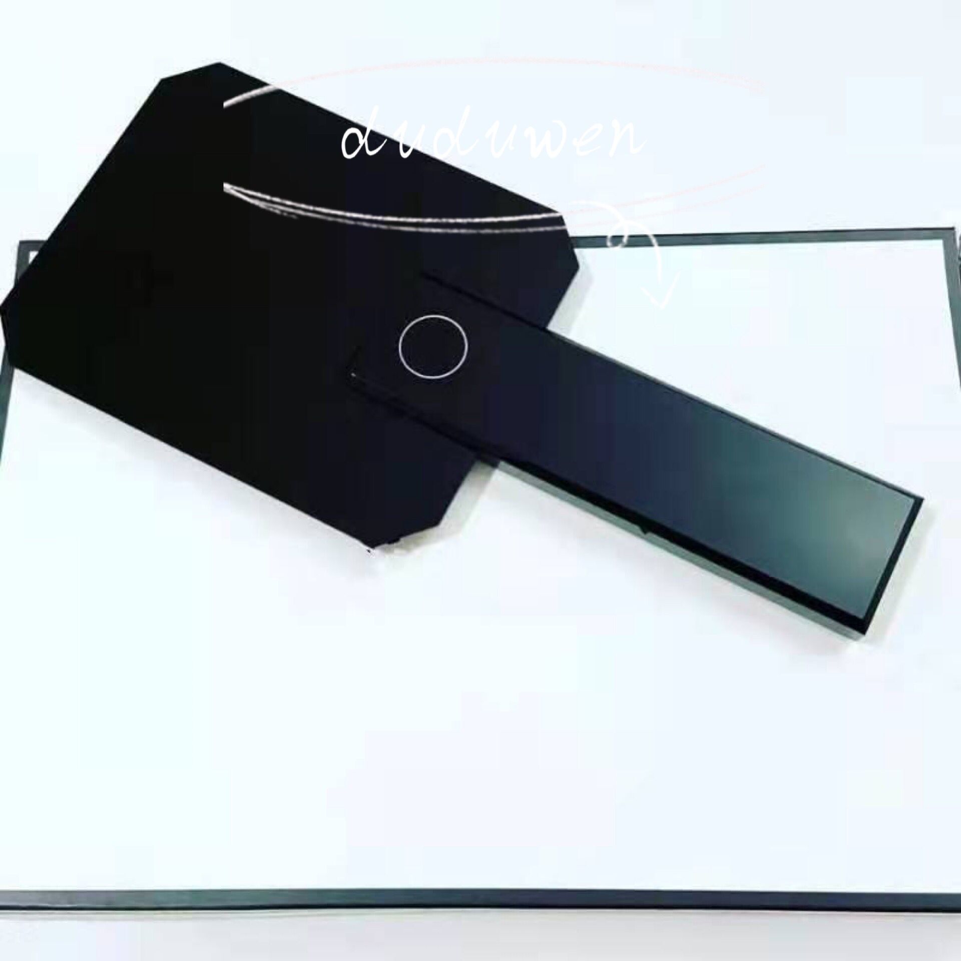 23X13.3X10CM collection boutique Makeup Mirrors Vintage acrylic C handle mirror fashion Cosmetics Tools with Gift Box