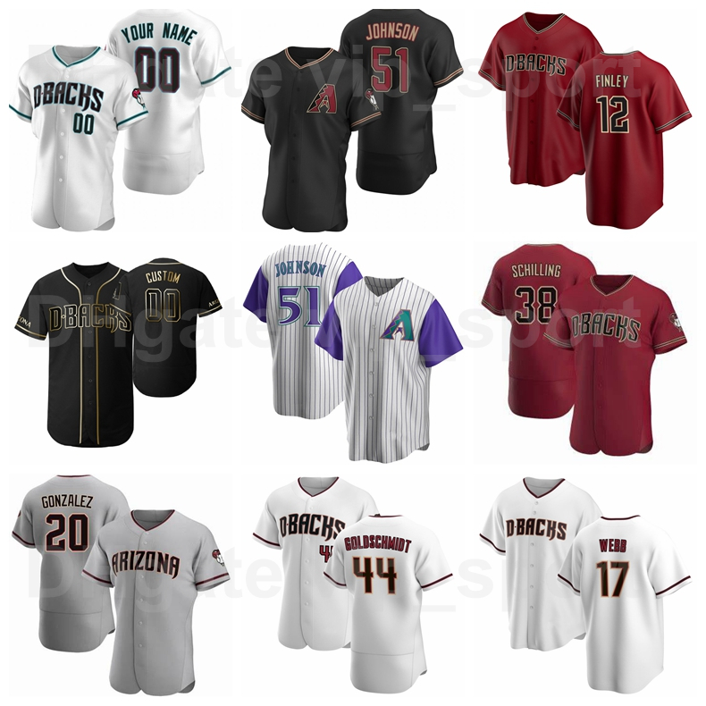20 Luis Gonzalez Jersey Baseball 12 Steve Finley 38 Curt Schilling 17 Brandon Webb 44 Paul Goldschmidt 51 Randy Johnson Black Red White, Men cool base
20 Luis Gonzalez Jersey Baseball 12 Steve Finley 38 Curt Schilling 17 Brandon Webb 44 Paul Goldschmidt 51 Randy Johnson Black Red White, Men cool base
