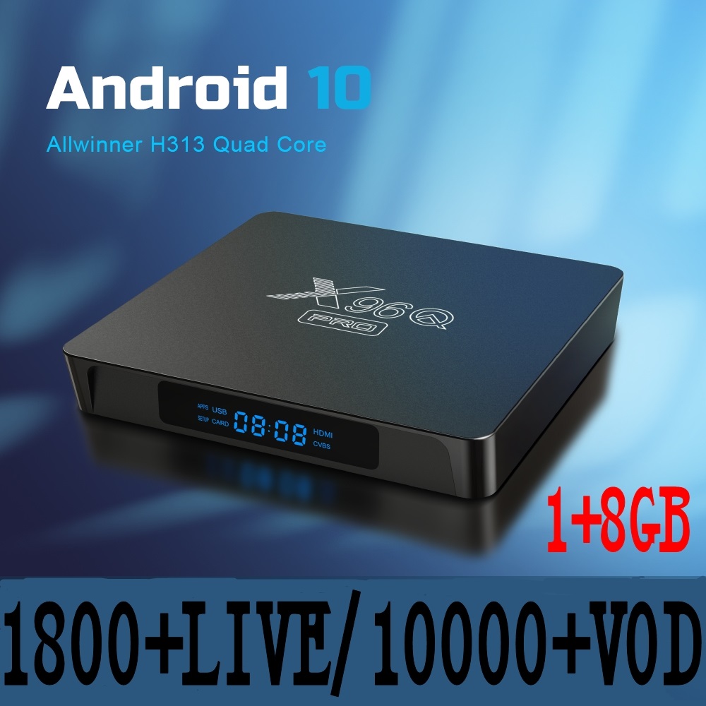 Code d'abonnement de 12 mois et lecteur multimédia Android Set Top Box X96Q PRO (1 + 8 Go) pour l'Europe franco-arabe
Code d'abonnement de 12 mois et lecteur multimédia Android Set Top Box X96Q PRO (1 + 8 Go) pour l'Europe franco-arabe