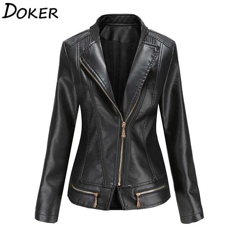 Autumn Winter Faux Leather Jackets Women Long Sleeve Plus Size Fashion Pu Coat Female Motorcycle Jacket Outwear 210603, Red
Autumn Winter Faux Leather Jackets Women Long Sleeve Plus Size Fashion Pu Coat Female Motorcycle Jacket Outwear 210603, Red