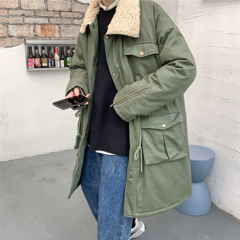 2021 New Winter Cotton Long Men's Parka Warm Fashion Lamb Fur Lapel Oversize Coat Men Streetwear Loose Thick Overcoat Mens -5xl Maj1, Black
2021 New Winter Cotton Long Men's Parka Warm Fashion Lamb Fur Lapel Oversize Coat Men Streetwear Loose Thick Overcoat Mens -5xl Maj1, Black