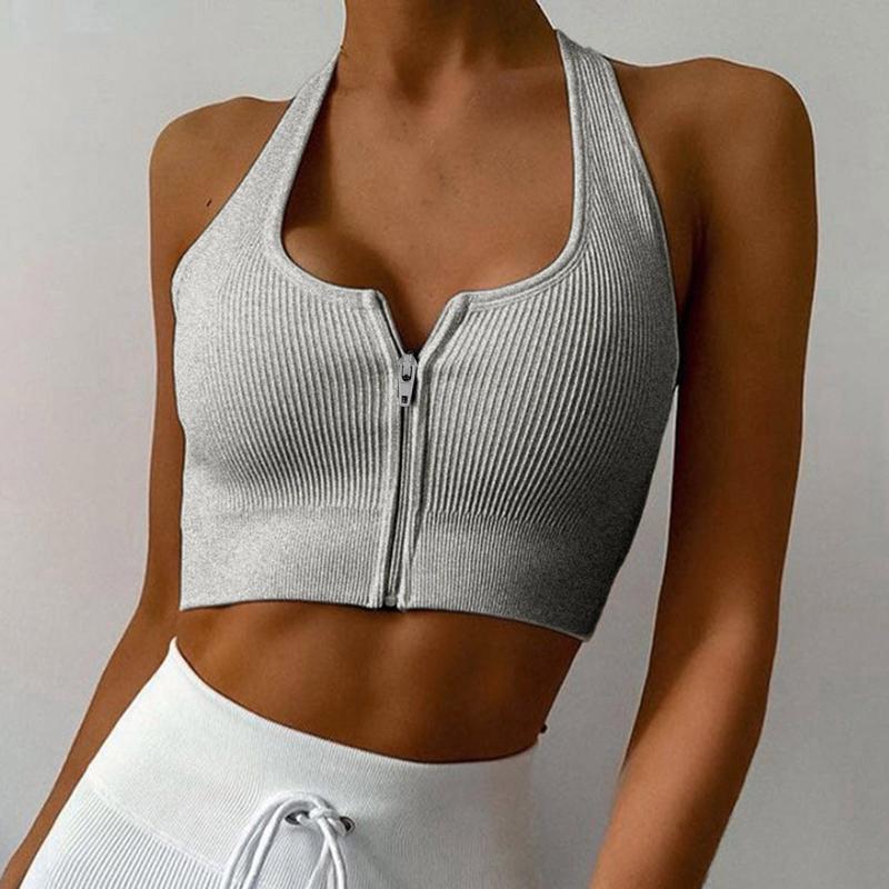 Yoga Outfit Women Summer Sleeveless Knitted Crop Top Zipper Up Sexy V-neck Solid Color Cami Sweater Cutout Waist Slim Vest Clubwear
Yoga Outfit Women Summer Sleeveless Knitted Crop Top Zipper Up Sexy V-neck Solid Color Cami Sweater Cutout Waist Slim Vest Clubwear