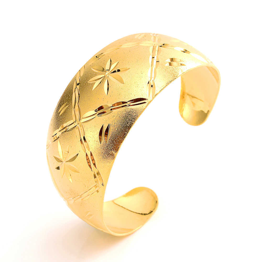 Bangrui African Bangles for Women's Gold Color Dubai Jewelry Ethiopian Bangle Arab Bracelets,bridal Gift/mom Present Q0717
Bangrui African Bangles for Women's Gold Color Dubai Jewelry Ethiopian Bangle Arab Bracelets,bridal Gift/mom Present Q0717