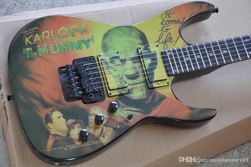 THE KARLOFF MUSIC electric guitar with Floyd Rose, Rosewood scale, black hardware, precision production, high quality, customized service
THE KARLOFF MUSIC electric guitar with Floyd Rose, Rosewood scale, black hardware, precision production, high quality, customized service