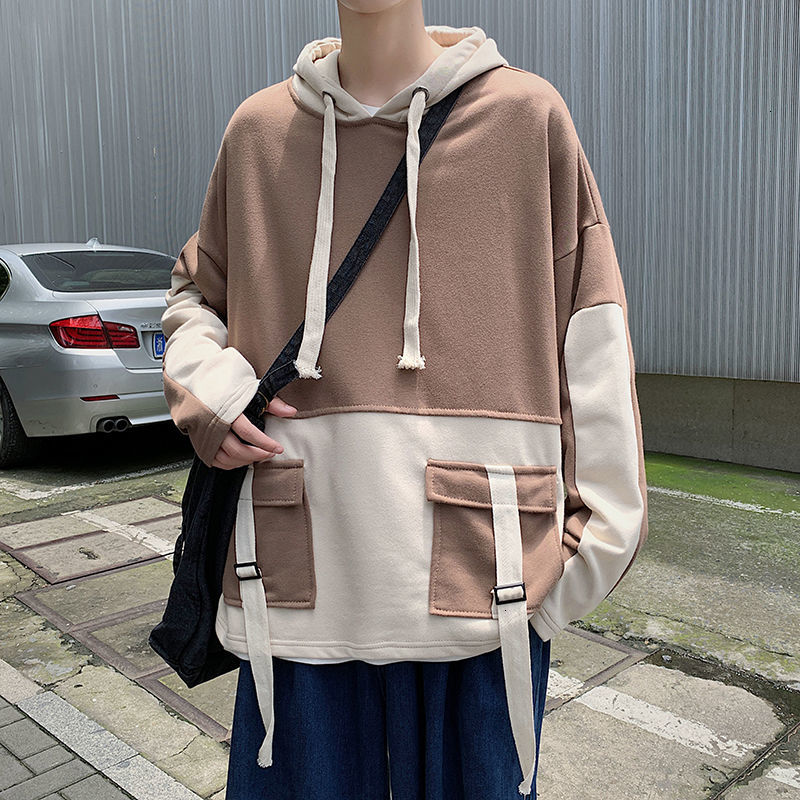 2021 New Winter Thick Hoodies Men's Fashion Contrast Color Casual Hooded Sweatshirt Men Streetwear Loose Hip-hop Pullover Hoodie Mens J9xx, Khaki
2021 New Winter Thick Hoodies Men's Fashion Contrast Color Casual Hooded Sweatshirt Men Streetwear Loose Hip-hop Pullover Hoodie Mens J9xx, Khaki