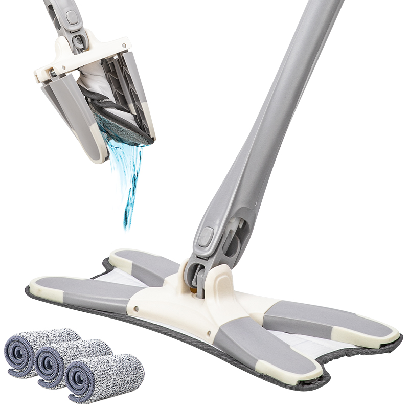 360 Degree Fat Squeeze Mop X-type Foor Mop with Reusabe Microfiber Pads for Home Repace Hand-free Wash Ceaning Toos
360 Degree Fat Squeeze Mop X-type Foor Mop with Reusabe Microfiber Pads for Home Repace Hand-free Wash Ceaning Toos