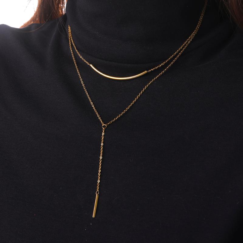 Pendant Necklaces Cazador Fashion Multilayer Goemetric Necklace Women Stainless Steel Party Wedding Engagement Jewelry Gifts Wholesale
Pendant Necklaces Cazador Fashion Multilayer Goemetric Necklace Women Stainless Steel Party Wedding Engagement Jewelry Gifts Wholesale