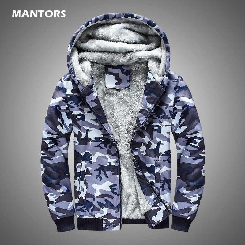 Men Winter Fleece Hoodies Navy Camouflage Sweatshirt Coats Casual Men's Military Jacket Clothes Thick Warm Hoodie Cardigan 201128
