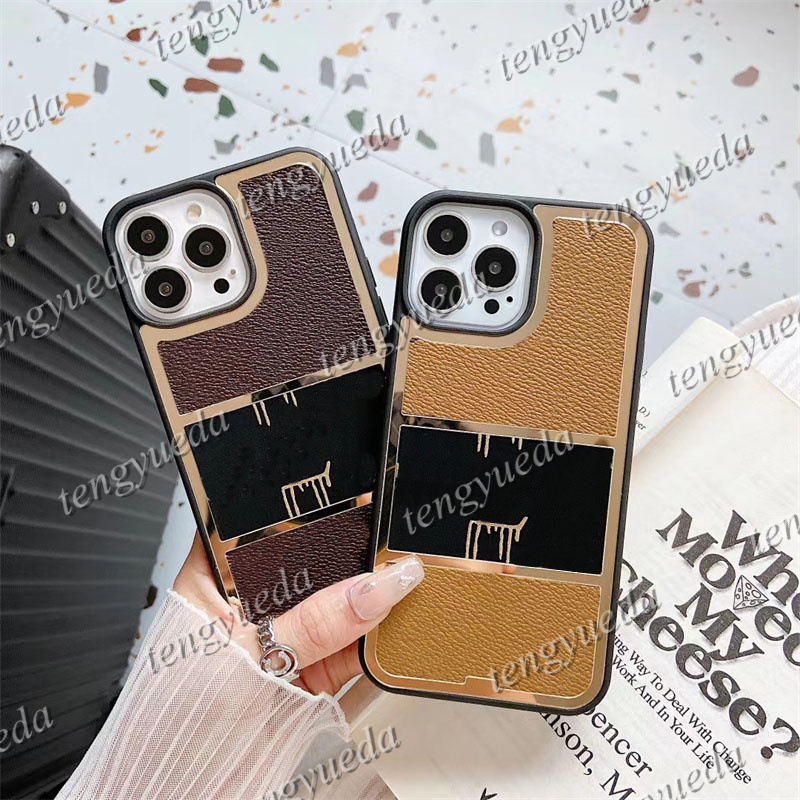 Fashion Designer Phone Cases for iPhone 14 14pro 14plus 13 13pro 12 12pro 11 pro max Electroplating Leather Luxury Cellphone Case Cover, L2-black grid
Fashion Designer Phone Cases for iPhone 14 14pro 14plus 13 13pro 12 12pro 11 pro max Electroplating Leather Luxury Cellphone Case Cover, L2-black grid