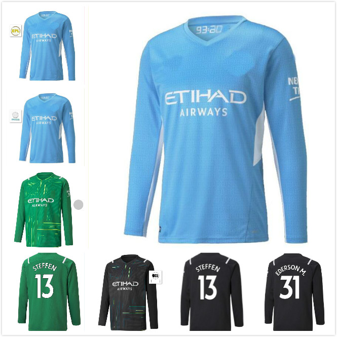 Long sleeve Manchester soccer jerseys 21 22 City GREALISH MAN G. JESUS STERLING FERRAN DE BRUYNE FODEN Fans Player version 2021 2022 football shirts uniform men
Long sleeve Manchester soccer jerseys 21 22 City GREALISH MAN G. JESUS STERLING FERRAN DE BRUYNE FODEN Fans Player version 2021 2022 football shirts uniform men