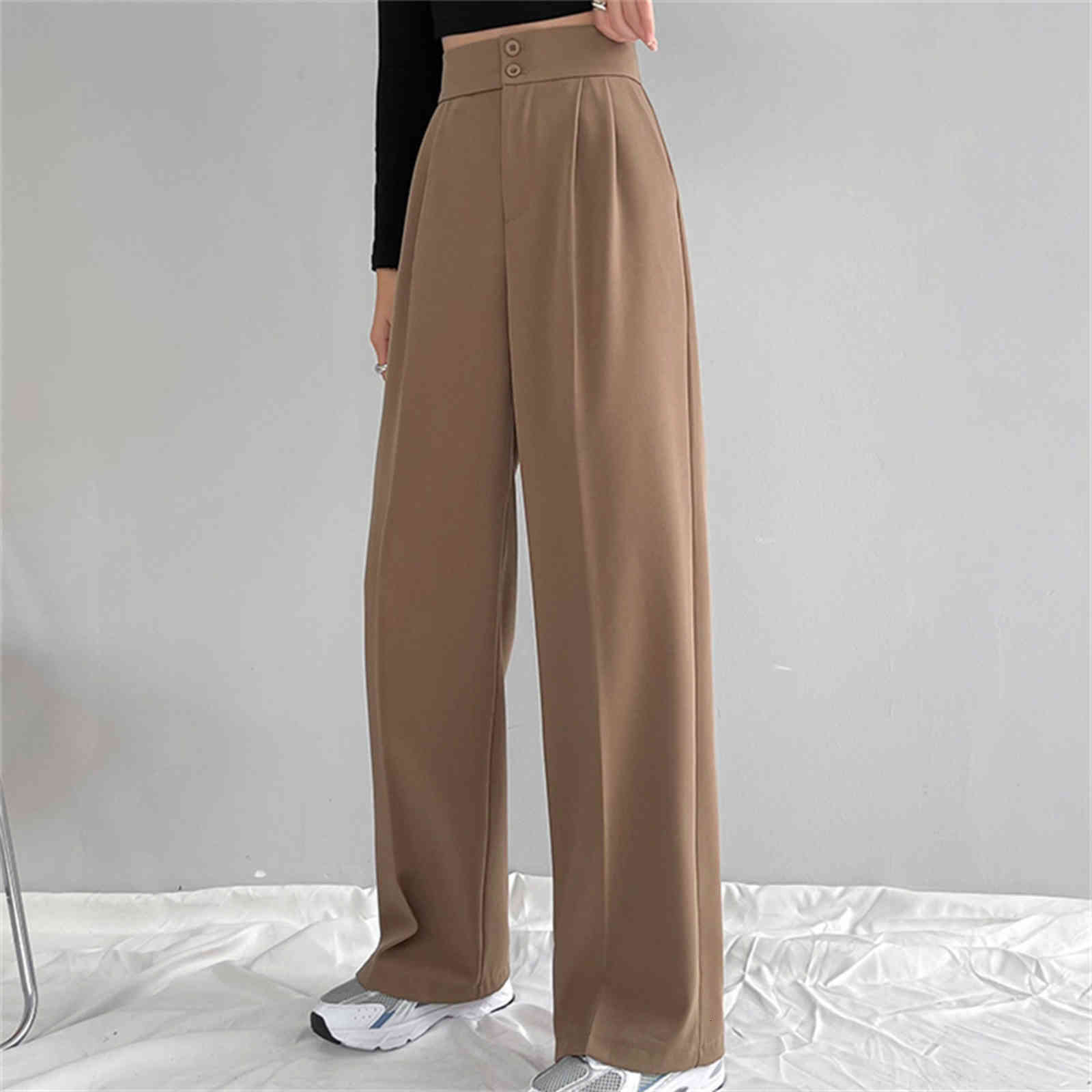 women's pants & capris hzirip straight trousers high waist all match minimalist bottom autumn ol solid casual chic cotton streetwear wo, Black;white
women's pants & capris hzirip straight trousers high waist all match minimalist bottom autumn ol solid casual chic cotton streetwear wo, Black;white