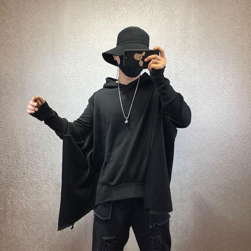 Men's Hoodies & Sweatshirts Men Autumn Winter Personality Contracted Irregular Bottom Bat Sleeve Loose Warm Hooded Jacket Leisure Large Size, Black
Men's Hoodies & Sweatshirts Men Autumn Winter Personality Contracted Irregular Bottom Bat Sleeve Loose Warm Hooded Jacket Leisure Large Size, Black