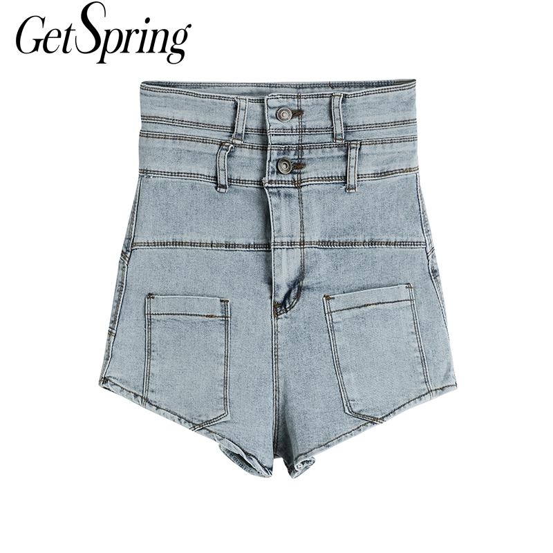 Getspring Women Pant Sexy High Waisted Denim Shorts All Match Vintage Short Jeans Feminina Summer Womens Clothing Fashion 210601, Blue
Getspring Women Pant Sexy High Waisted Denim Shorts All Match Vintage Short Jeans Feminina Summer Womens Clothing Fashion 210601, Blue