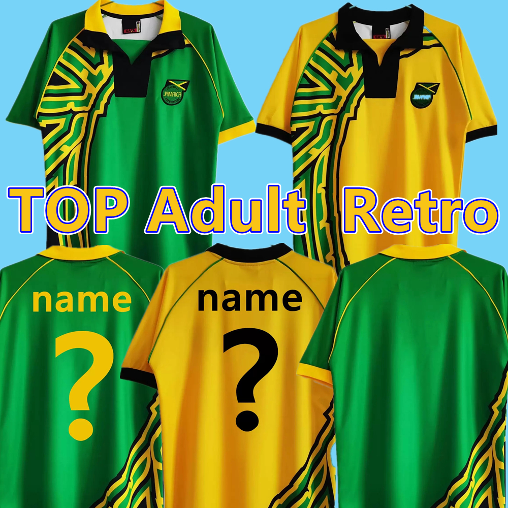 1998 Jamaica Jerseys retro world cup Reggae Boyz GARDNER SINCLAIR BROWN DAWES SIMPSON CARGILL WHITMORE EARLE POWELL GAYLE WILLIAMS BOYD clas, Black;yellow
1998 Jamaica Jerseys retro world cup Reggae Boyz GARDNER SINCLAIR BROWN DAWES SIMPSON CARGILL WHITMORE EARLE POWELL GAYLE WILLIAMS BOYD clas, Black;yellow