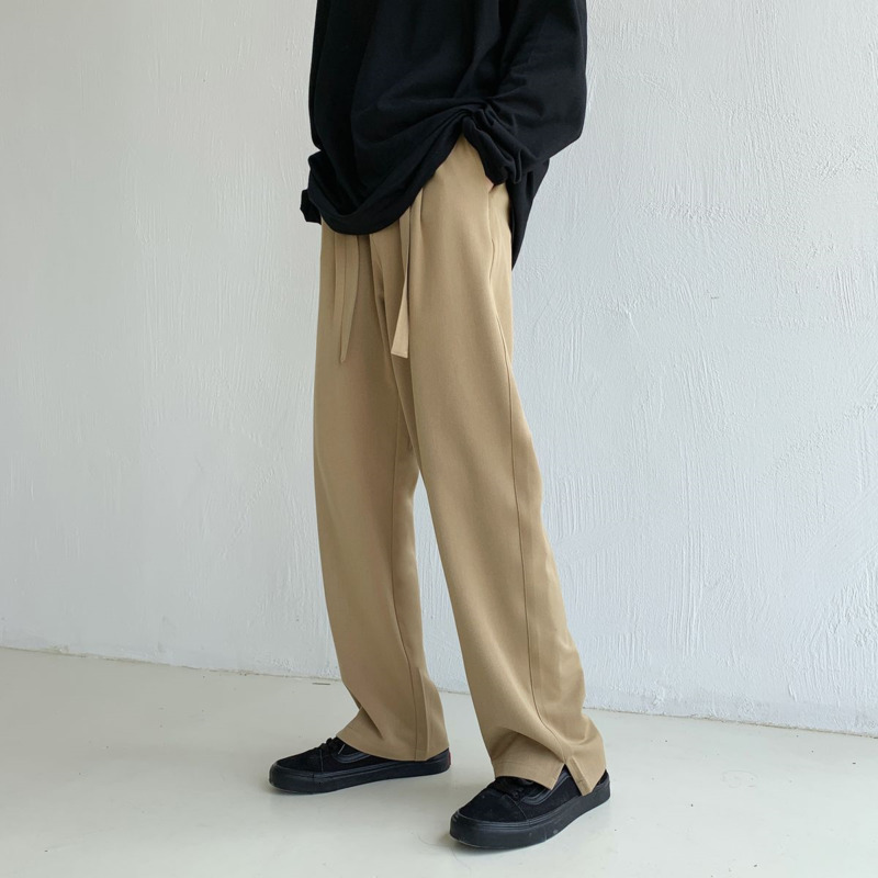 2021 New Spring Wide-leg Men's Fashion Casual Business Men Streetwear Suit Pants Mens Straight Trousers Hyvd, Khaki
2021 New Spring Wide-leg Men's Fashion Casual Business Men Streetwear Suit Pants Mens Straight Trousers Hyvd, Khaki