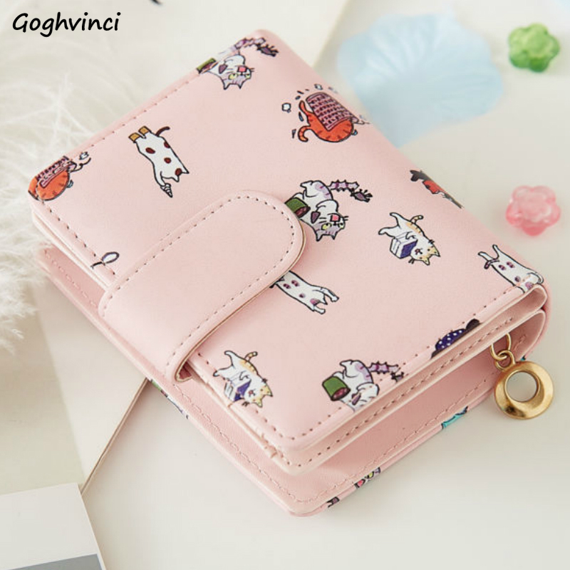 Wallets Women Cartoon Printing Kawaii Coin Pockets Card Holder Mini Purse Womens Korean Style Hasp Foldable Chic PU Leather New, Red;black
Wallets Women Cartoon Printing Kawaii Coin Pockets Card Holder Mini Purse Womens Korean Style Hasp Foldable Chic PU Leather New, Red;black