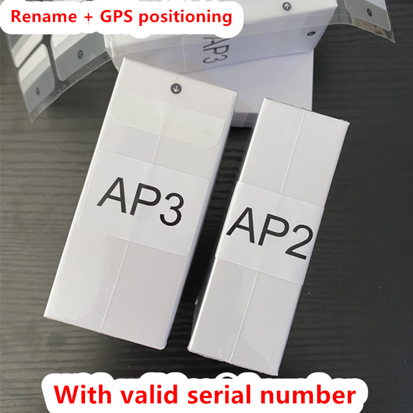 Valid serial number GPS Rename AP2 AP3 Wireless Charging Bluetooth Earbuds H1 Chip Optical In-Ear Pods PK Air 3 Pro 2 gen 3 gen earphone
Valid serial number GPS Rename AP2 AP3 Wireless Charging Bluetooth Earbuds H1 Chip Optical In-Ear Pods PK Air 3 Pro 2 gen 3 gen earphone