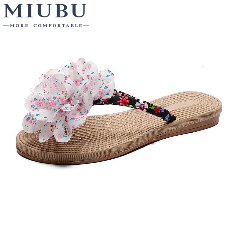 Slippers MIUBU Bohemia Flowers Woman Beach Flip Flops Summer Style Slides Slip- Resistant Platform Shoes, Black
Slippers MIUBU Bohemia Flowers Woman Beach Flip Flops Summer Style Slides Slip- Resistant Platform Shoes, Black