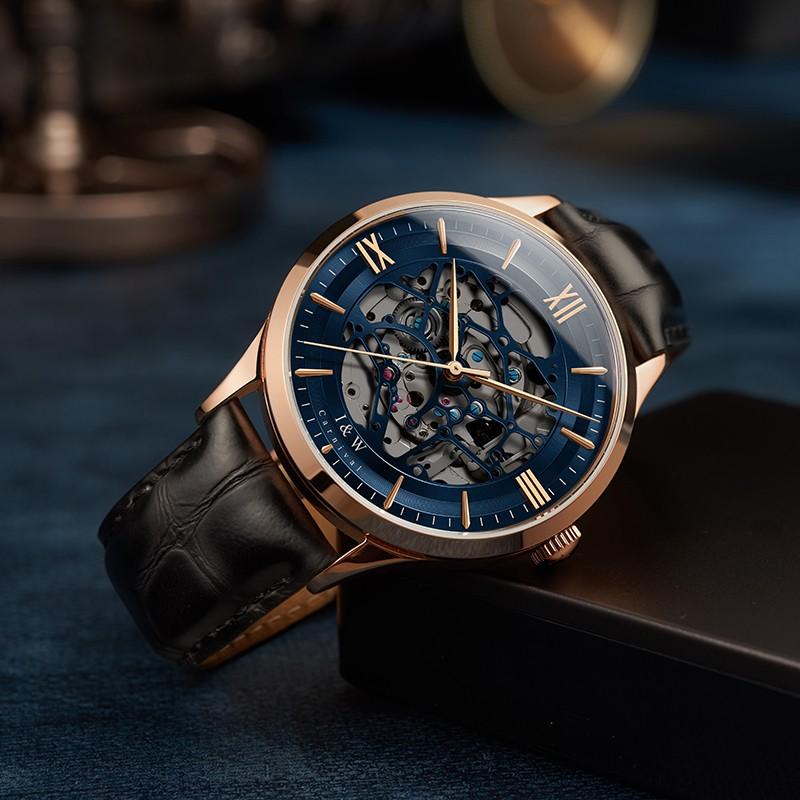 Wristwatches Reloj Hombre Japan Movement Swiss CARNIVAL Skeleton Watch Rose Gold Blue Automatic Men Sapphire Waterproof Male Clock, Silver blue
Wristwatches Reloj Hombre Japan Movement Swiss CARNIVAL Skeleton Watch Rose Gold Blue Automatic Men Sapphire Waterproof Male Clock, Silver blue
