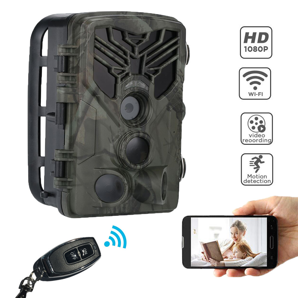 Wifi Trail Camera Remote Control Hunting Cameras HC810A 20MP 1080P Night Vision Wildlife APP Photo Traps Wireless Surveillance, Camouflage
Wifi Trail Camera Remote Control Hunting Cameras HC810A 20MP 1080P Night Vision Wildlife APP Photo Traps Wireless Surveillance, Camouflage