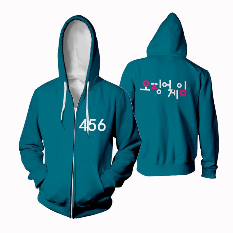Men's Hoodies & Sweatshirts Squid Game Hoodie Korean TV Show Cosplay Costume 456 218 Men Jacket Women Cotton Fleece Streetwear Pullover, Black
Men's Hoodies & Sweatshirts Squid Game Hoodie Korean TV Show Cosplay Costume 456 218 Men Jacket Women Cotton Fleece Streetwear Pullover, Black
